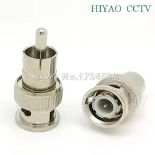 10pcs BNC Male to RCA Male Coax Cable Connector Adapter F/M Coupler for CCTV Camera Accessory