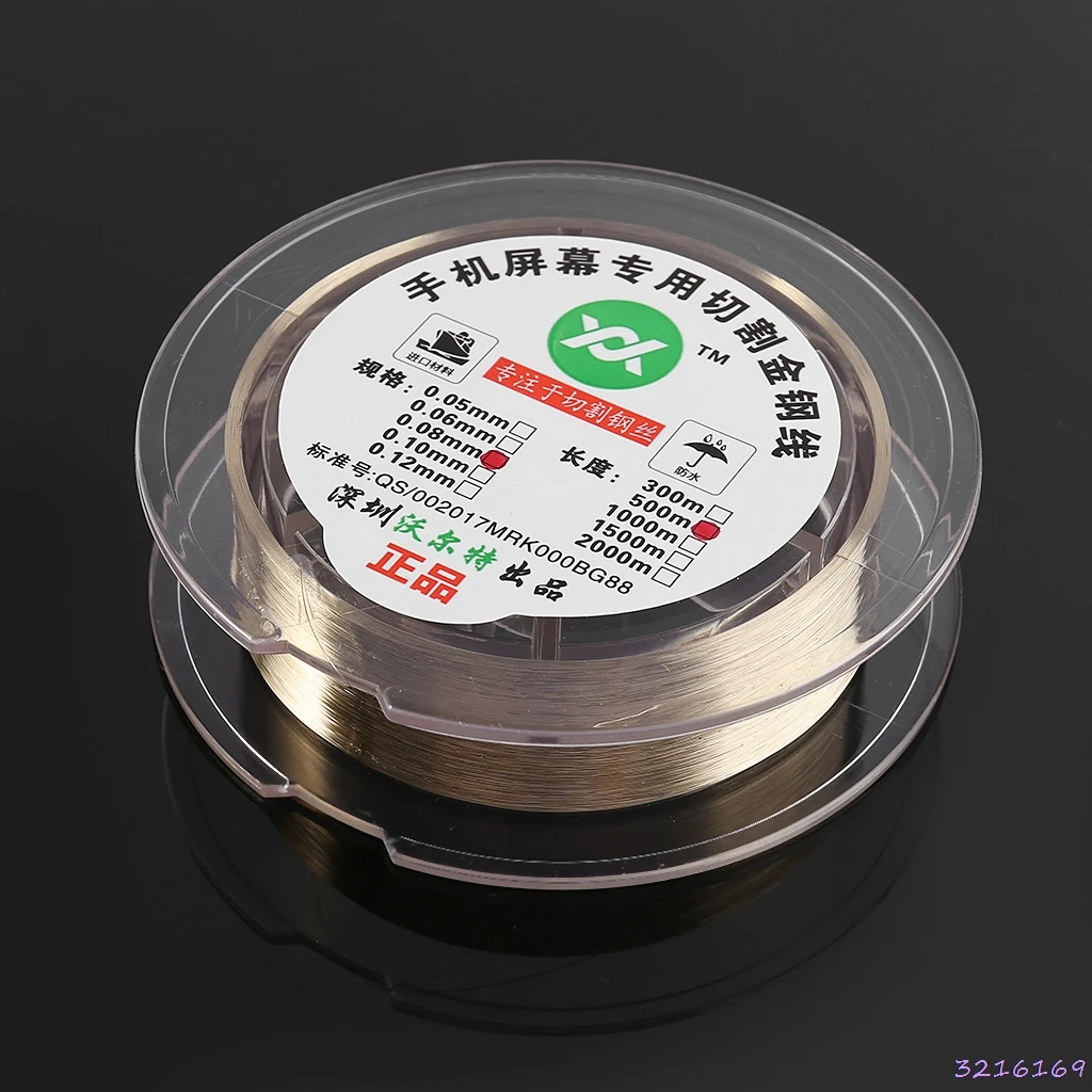 

500m/roll 0.08mm Alloy Molybdenum Wire Cutting Line LCD Display Screen Separator