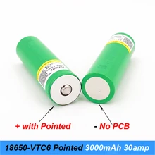 battery 18650 VTC6 3000mAh 30amps with pointed batteries for screwdriver and electric cigarette mod 18650 flashlight battery a7 battery 18650 VTC6 3000mAh 30amps with pointed batteries for screwdriver and electric cigarette mod 18650 flashlight battery a7