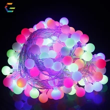 GZMJ 10 м Медный провод светодиодный огни строки 110 В-240 В ЕС Plug праздник фея света для елки свадебная вечеринка украшения