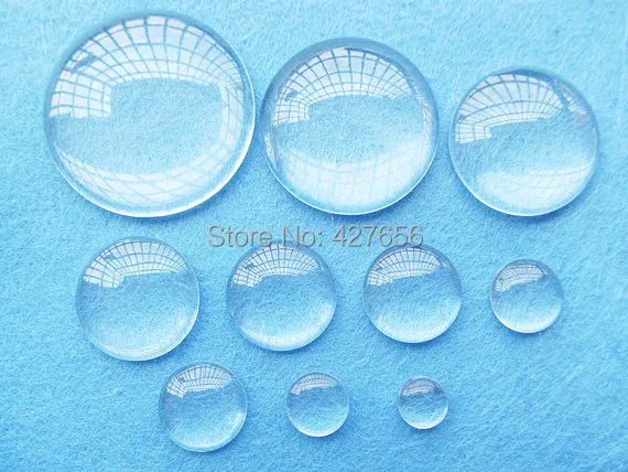 

100pcs 20mm Round Clear/Transparent Glass Cabochons,Pendants Domed for Photos,Cabochons,or Art