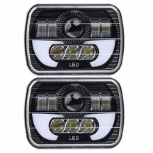 5 X 7 90W Square Truck LED Headlight Driving font b Lamps b font with Hi
