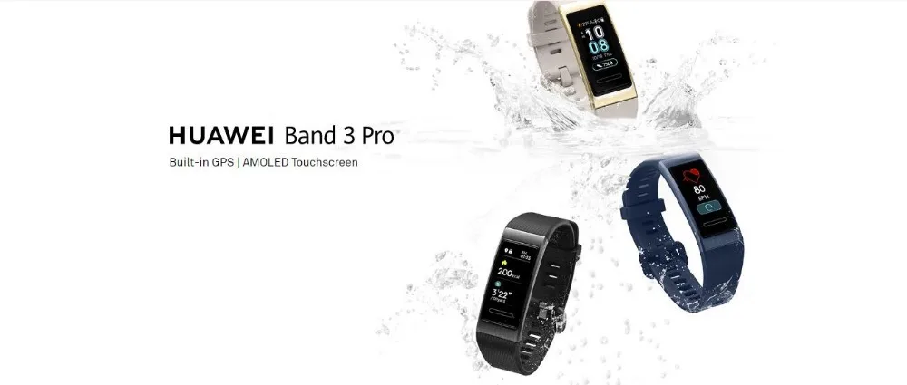 Смарт-браслет huawei Band 3, 0,95 дюймов, трекер для плавания, водонепроницаемый, Bluetooth, фитнес-трекер, сенсорный экран