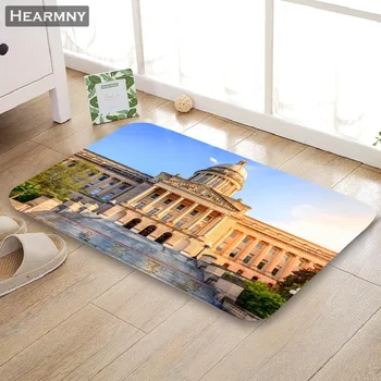 

HEARMNY New Doormat United States Capitol Home Mat Machine Made Anti Slip Carpet Living Room/Hallway Bath Mat For Kids Gift
