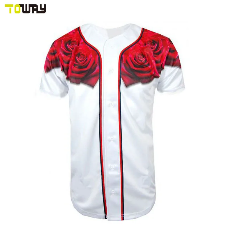 custom striped wool custom softball /baseball jerseyin Baseball