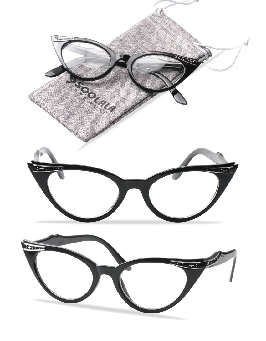 SOOLALA кошачий глаз очки для чтения женщин для вдохновил Diptor увеличительное для чтения + 1,0 1,5 2,0 2,5 3,5 3,0 глаз рамки дешевые