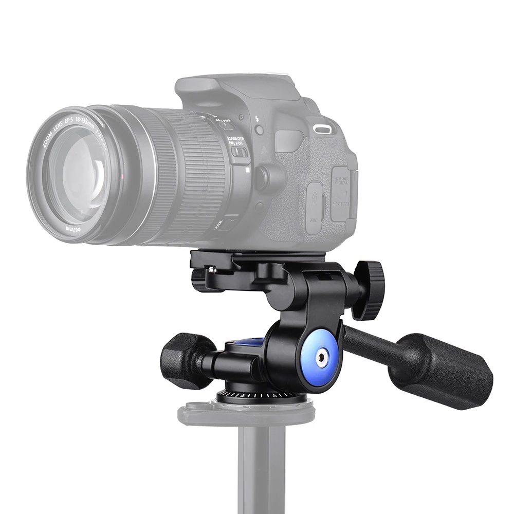 Andoer крепежная головка штатива монопода стойки для слайдер A-40 3 Way Камера видеоголовкой Алюминий сплав 360 панорамная Фотографическая демпфирующая головка для Canon