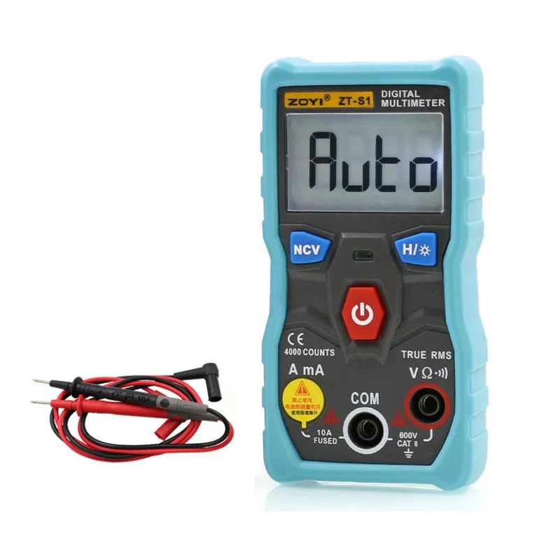 

-S1 LCD Display Digital Multimeter Tester Autoranging True Automotriz Multimeter with Backlight Insulating Protective Case