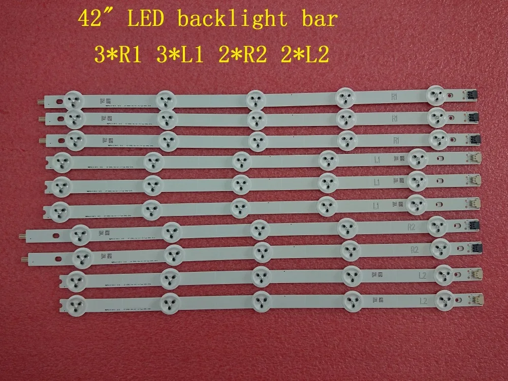 (Новый оригинальный комплект) 10 шт светодиодный полосы подсветки для LG 42LA620V 6916L-1412A 6916L-1413A 6916L-1414A 6916L-1415A 1385A 1386A 1387A