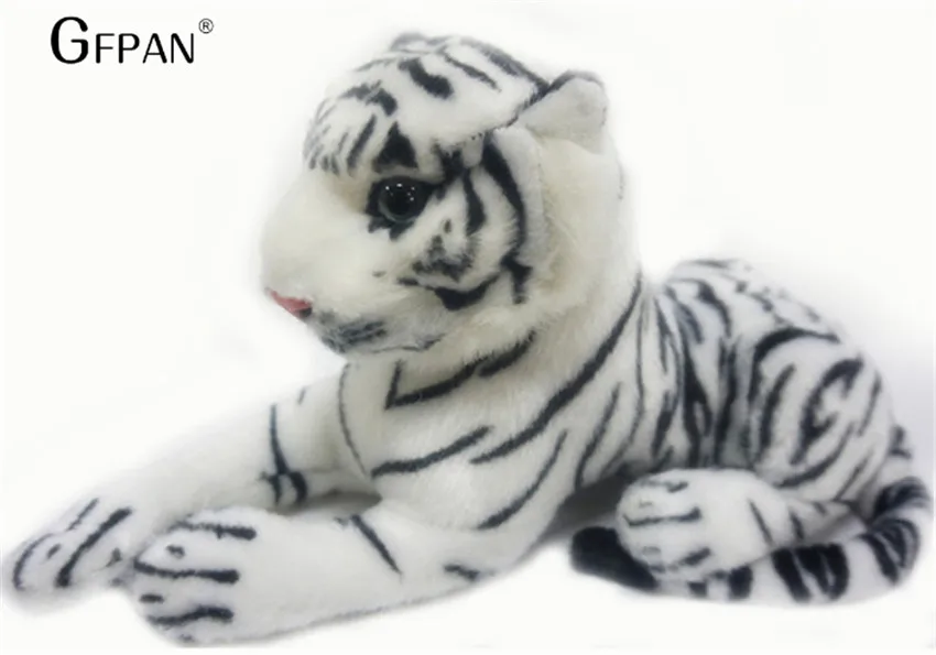 26cm Kawaii White Tigers Plush Toys Simulation Tigers Soft Stuffed Dolls Baby Pillow Plush Kid Toy Christmas Gift for Children