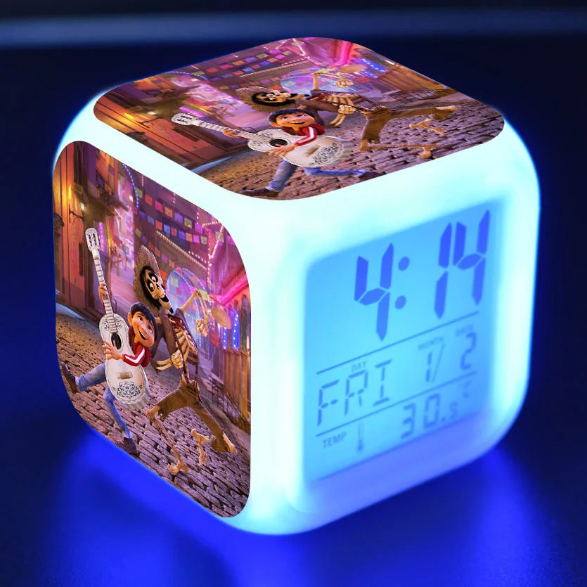 Мультяшный будильник для мальчиков детские игрушки Led reloj будильник, цифровой Электронные часы с будильником Пробуждение свет стол reveil wekker - Цвет: 1