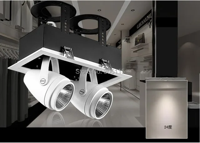 Ac85 265v 30w 60w 90w Led Downlights Indoor Track Lighting Flexible Ac85 265v 30w 60w 90w Led Downlights Indoor Track Lighting Flexible Adjule Grille Lights