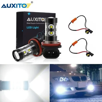 

AUXITO 2x LED Fog Light H11 H8 H9 9006 HB4 Canbus Car Led Light Bulbs For BMW E39 E60 Fog Lamp Daytime Running Lights DRL 12V