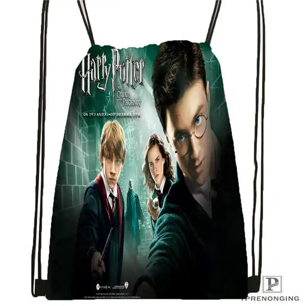 Custom harry_potter_artwork_@ 1 походная сумка на шнурке Cute Daypack Kids Satchel(черная спинка) 31x40 cm#2018611-24 - Цвет: Drawstring Backpack