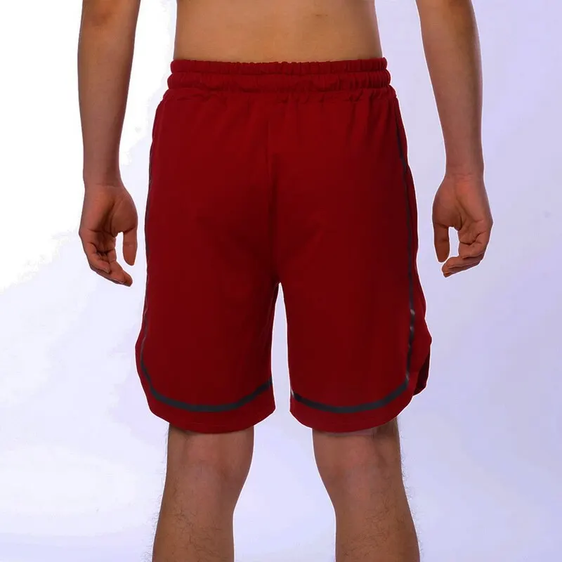 SHUJIN Summer Men's Solid Gym Shorts Bodybuilding Running Fitted Training Casual Sport Pockets Shorts