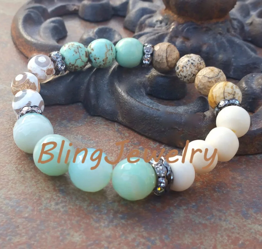 B18030620 Indian Summer Glam Collection Stretch Bracelet, bracelet jewelry, stretch bracelets,Bohemian Glam Jewelry (2)
