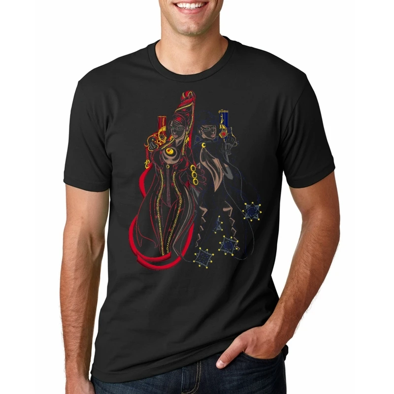 

T-Shirt Men Funy tshirt Bayonetta Umbra Witch B Short Sleeve O-Neck Graphic Tops Tee men t shirt