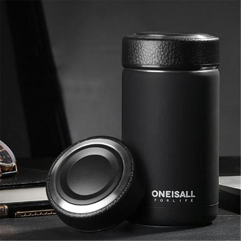 Comprar 400MLThermos botella taza de té con infusor tazas de vidrio para té aislado taza de viaje de café con infusor termal de acero inoxidable