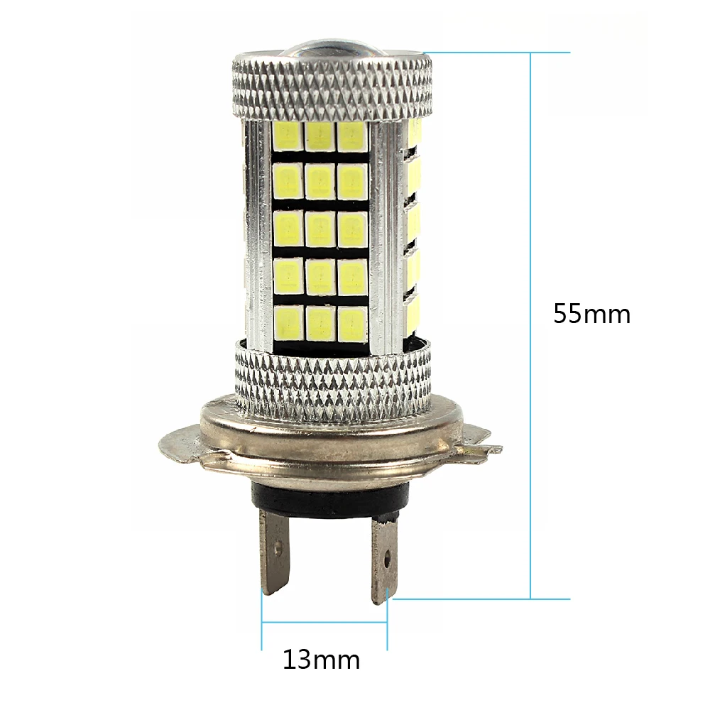 FORAUTO дневное время ходовой свет DC 12 В Автомобильный свет высокой мощности H7 63-светодиодный Светодиодный Противотуманные лампы источник света супер яркий автомобильный Стайлинг