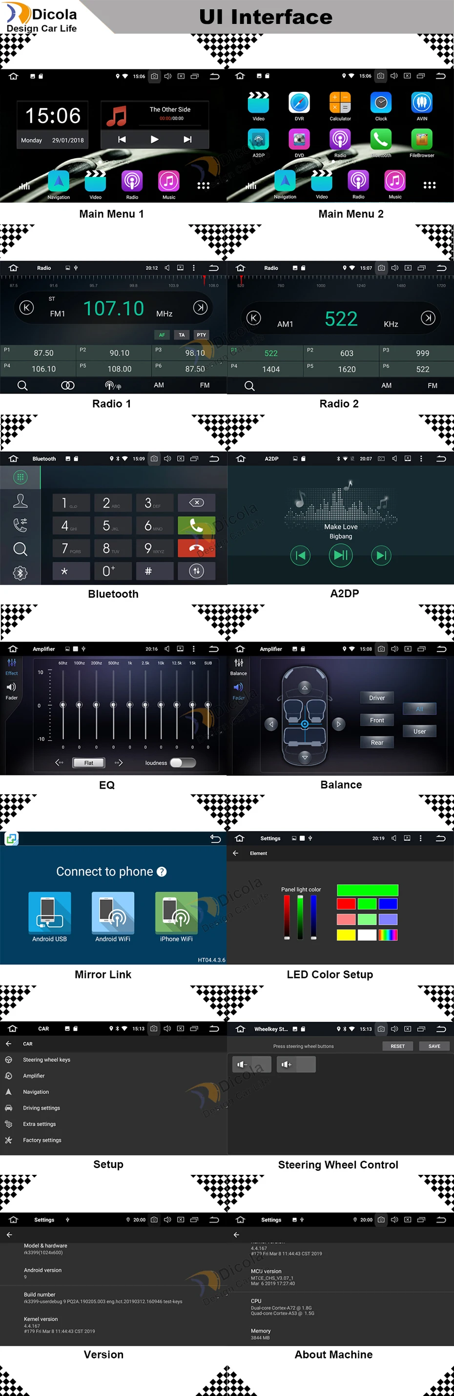 Flash Deal 4+64G Car Multimedia player Android 9.0 GPS 7 Inch IPS 2 Din Autoradio For VW/Volkswagen/Touareg Canbus Wifi FM Radio USB DVR 13