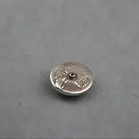 DIY Leather Craft Hardware Antique Silver Zinc Alloy Skull Head Coin Concho 31mm 2