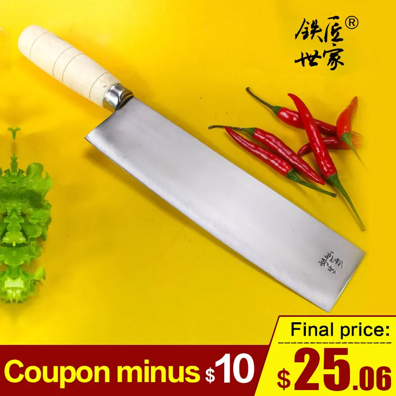 

Chef kitchen slicing knives stainless steel hand made cleaver knife vegetable fruit bread meat kitchen knife  