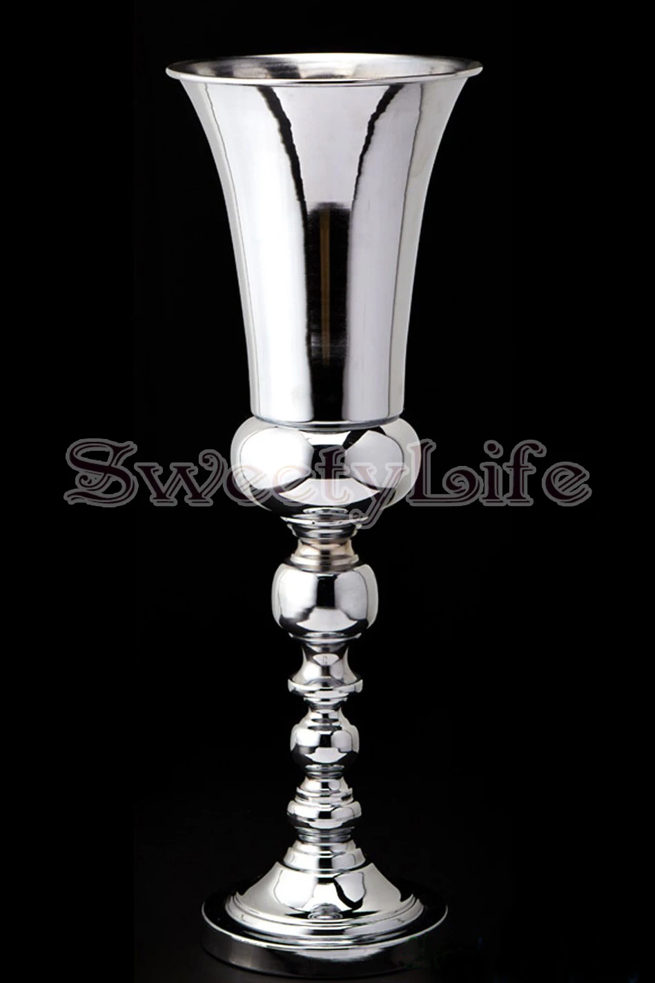 Bling Wedding Flower vases Metal Table Centerpiece 63cm Tallflower