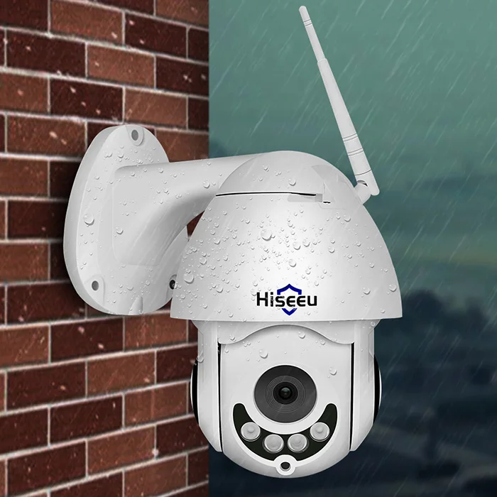 

Hiseeu Wirless PTZ IP Camera Speed Dome Wifi Outdoor 1080P Two Way Audio CCTV Security Video Network Surveillance Camera P2P
