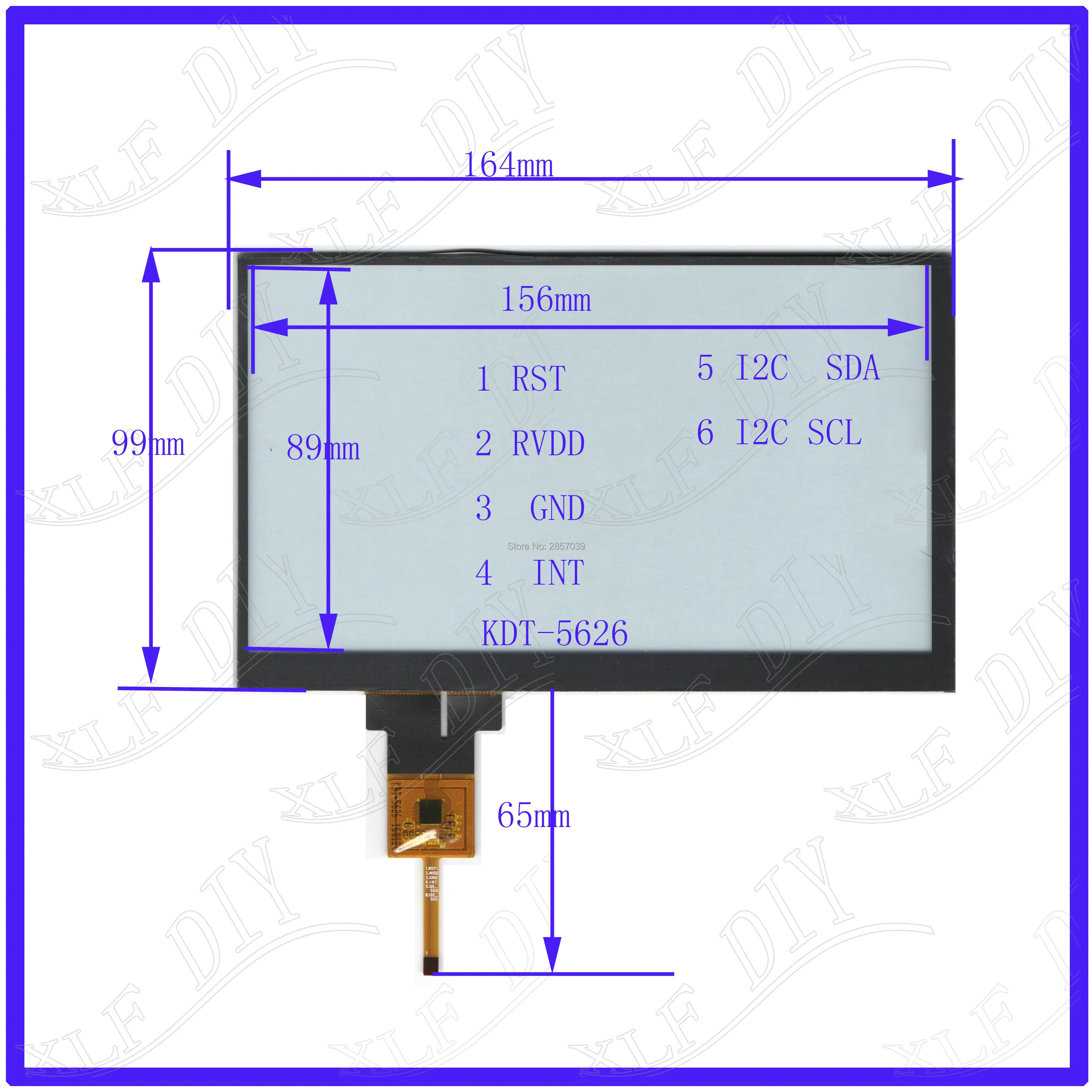 ZhiYuSun KDT-5626 7-дюймовый емкостный Экран для автонавигаторов GPS 164 мм * 99 мм Датчик Стекло это Совместимость Бесплатная Доставка 164*99