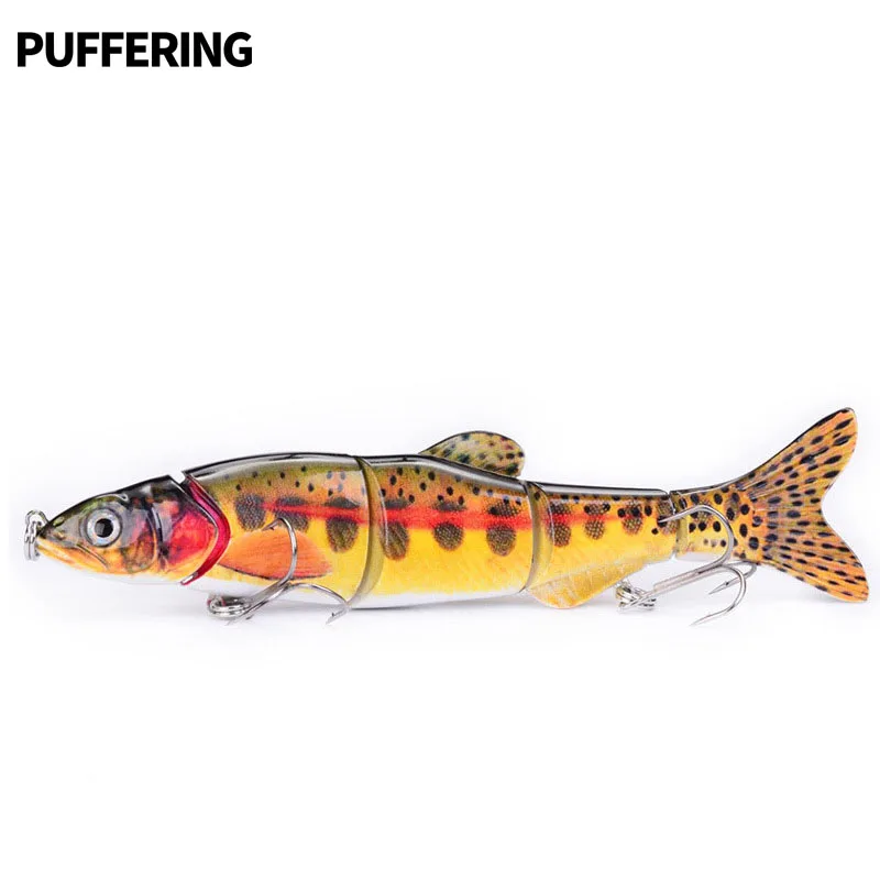 

1Pcs Fishing Lure 16cm 40g 3D Eyes 5-Segments Lifelike Fishing Hard Lure Crankbait With 2 Hooks Fishing Baits Tackle Pesca Cebo