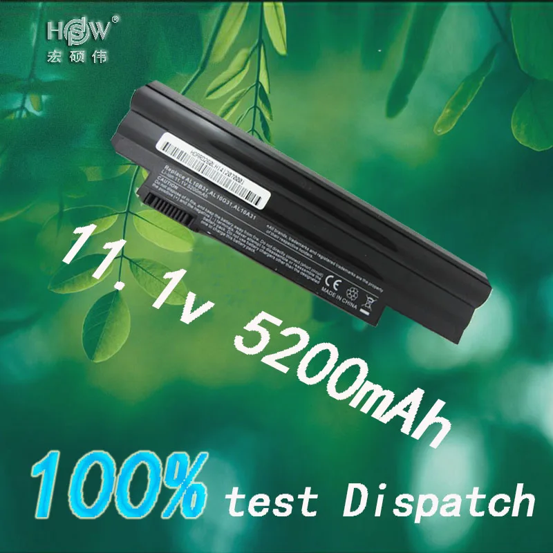 

HSW Laptop Battery For Acer Aspire one D255 D257 D260 AL10A31 AL10B31 AL10G31 AK.006BT.074 ICR17/65L C.BTP00.12L eM355 Bateria