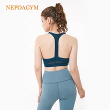 Nepoagym, женский спортивный бюстгальтер, для фитнеса, йоги, сзади, сетчатый бюстгальтер, для бега, сексуальный бюстгальтер, высокое качество, женская спортивная одежда, спортивный Топ для женщин