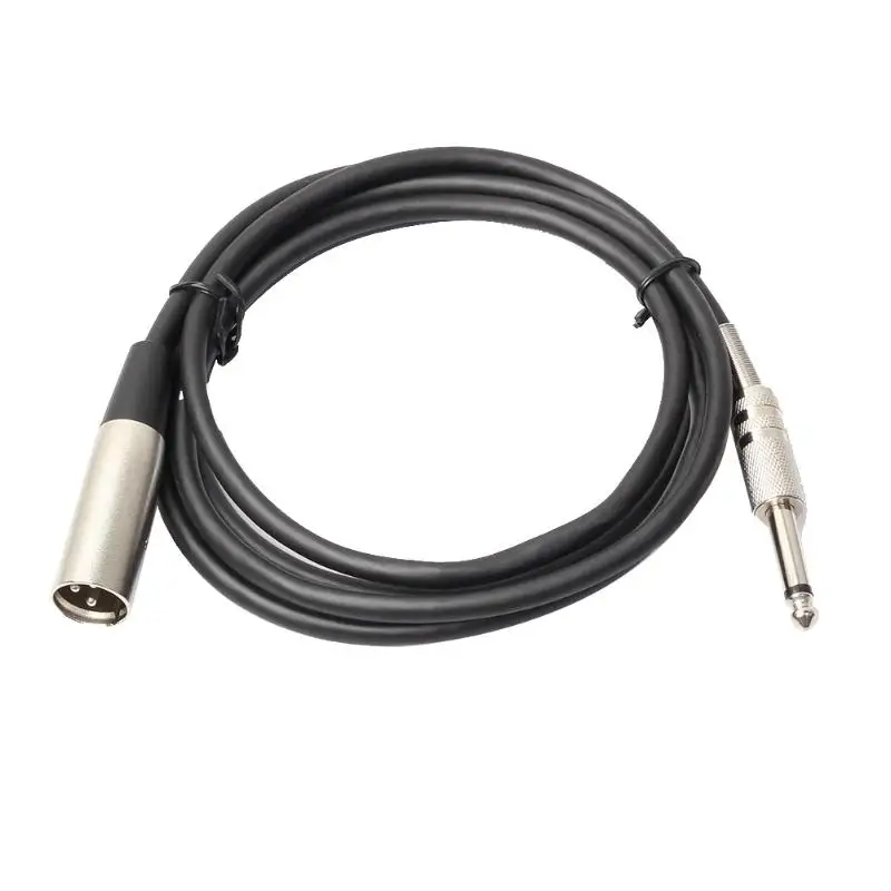 

1.8m/3m XLR 3 Pin Male to 1/4" Mono Plug Microphone Cable Shielded Mono Audio Cable Cord Mic Wire Line for Microphone