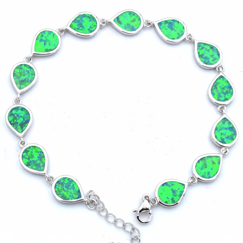 Изящные киви зеленый опал браслет бесплатная доставка ePacket | Украшения и