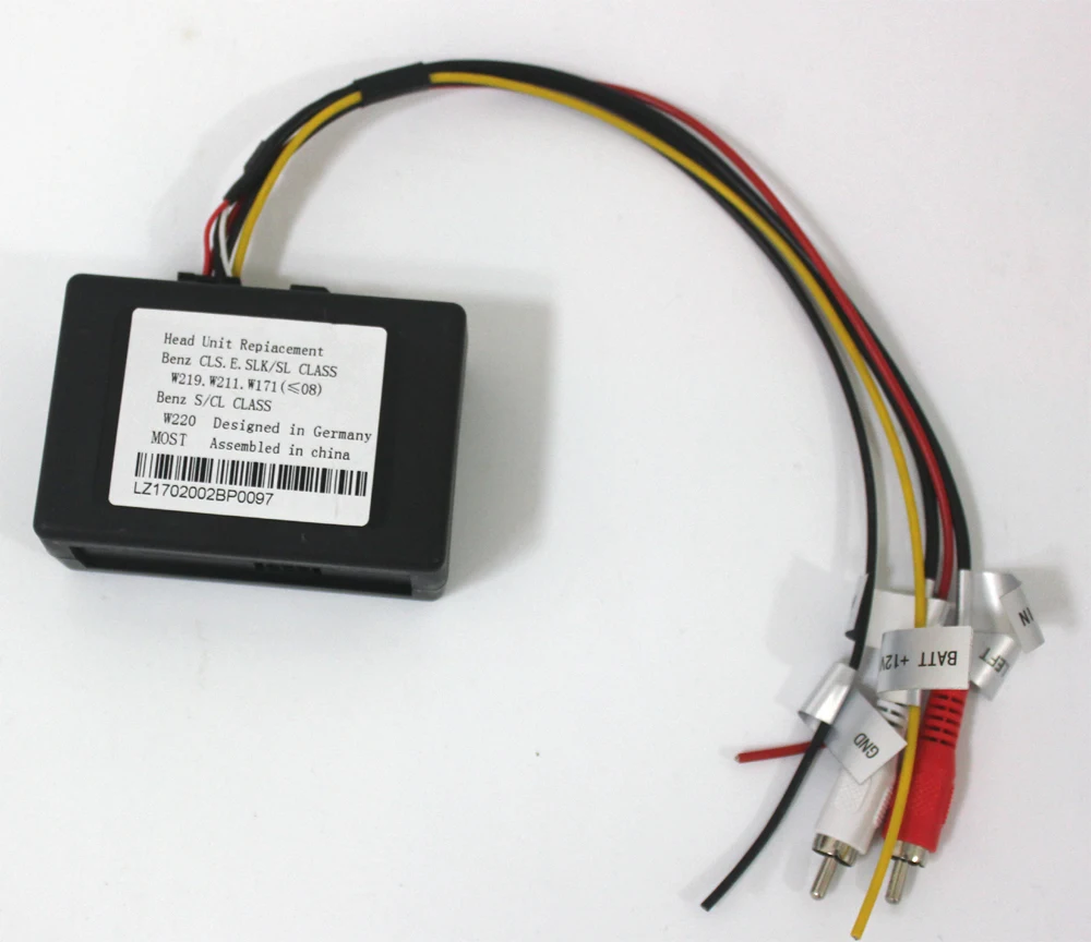 

AUX Optical Fiber Amplifier Adapter Decoder Conventer for Car Android dvd player For Mercedes Benz CLS E S SL SLK CL Class w211