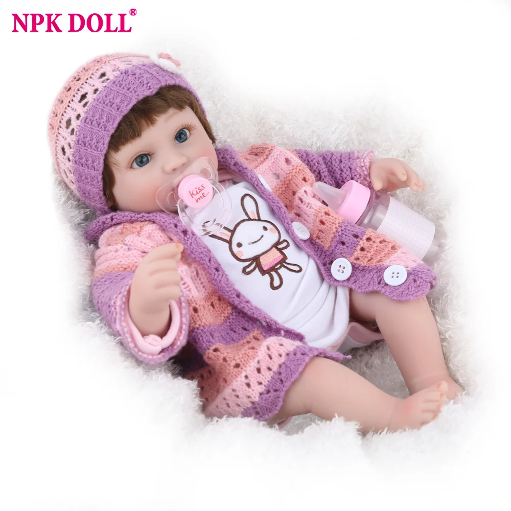 

NPK DOLL Reborn Baby Newest 45cm Rabbit Girl Promotion Dropshipping Birthday Gift 16 inch Kids Favorite Birthday Gifts Hairwigs