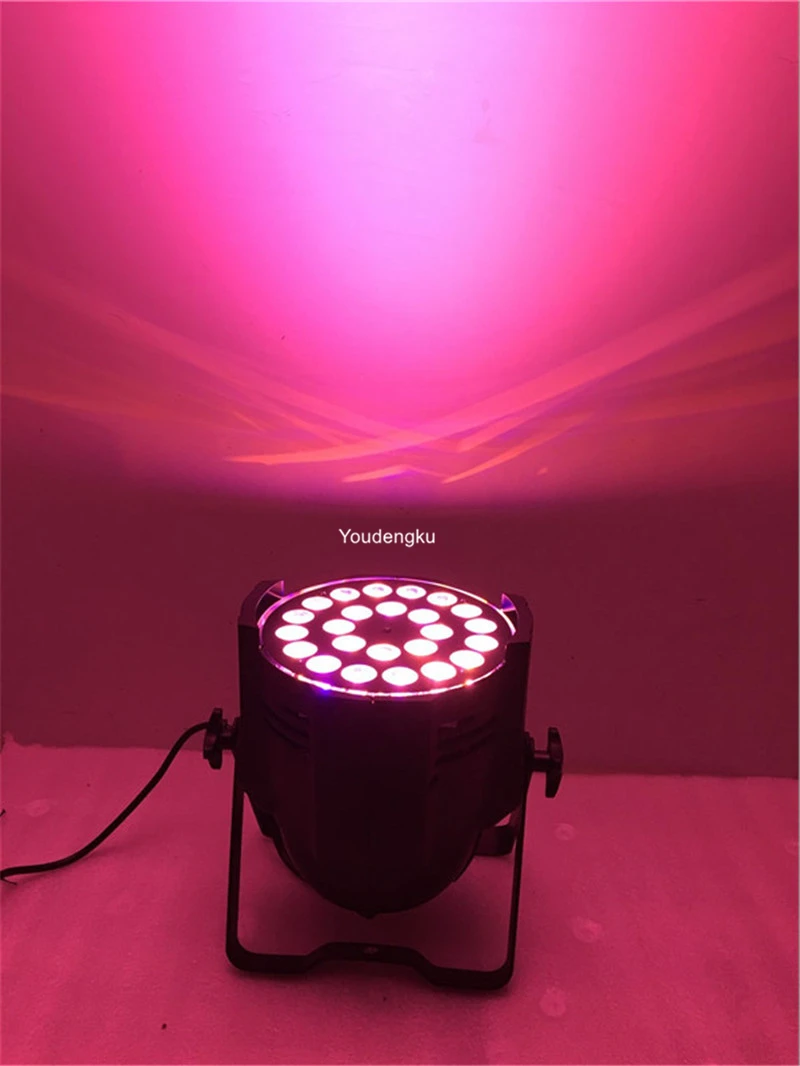 24 шт. Светодиодный прожектор сценический 6in1 RGBAW УФ СИД мигающий свет 64 led 24x18