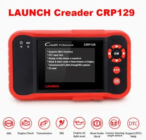 CRP129 LAUNCH X431 CRP429C автоматический диагностический инструмент для двигателя/ABS/SRS/AT+ 11 сервис CRP 429C OBD2 obdii считыватель кода сканер PK CRP129 - Цвет: CRP129