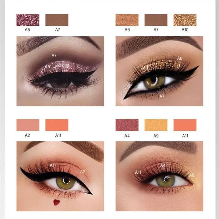12 Colors Soft Natural Matte Glitter Long Lasting Matte, Smear Eyeshadow China Eye Fashion Makeup Palette Tool