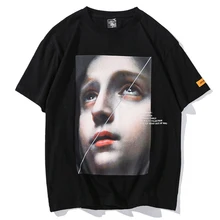 April MOMO мужские хип-хоп футболки уличная Мужская Повседневная модная свободная Стильная летняя хлопковая футболка с короткими рукавами и круглым вырезом