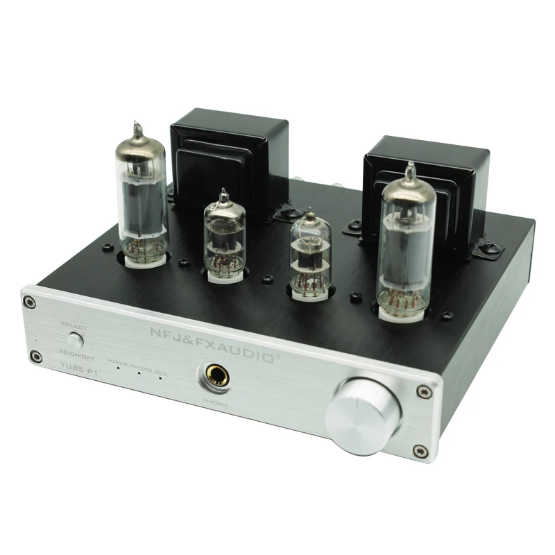 FX-Audio TUBE-P1 односторонний электронный ламповый 6J1+ 6P1 мини Настольный усилитель мощности/6,35 мм аудио усилитель для наушников 2,5 Вт* 2