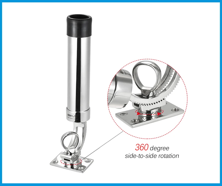 BSET MATEL регулируемая съемная палубная стойка для удочки SS 316, держатель для удочки, кронштейн для удочки, поддержка для рыбалки на лодке и яхте