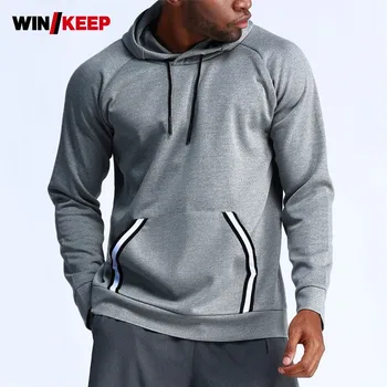 

Mens Outdoor Sports Jacket Hoody Loose Fit Running Coat Long Sleeve Sportswear Top Breathable Fitness Jogging Jackets Grey 2XL