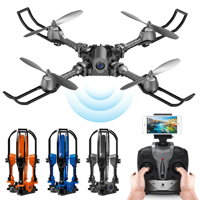 Cheap  New I5HW Foldable RC Drone With WiFi FPV 0.3MP HD Camera Fold Helicopters Dron Quadcopter with Tapf