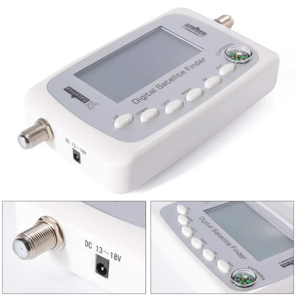 

Free shipping digital finder satlink SF-500 Digital Satellite signal Finder meter Sat Dish Finder with DVB-S DVB-S2