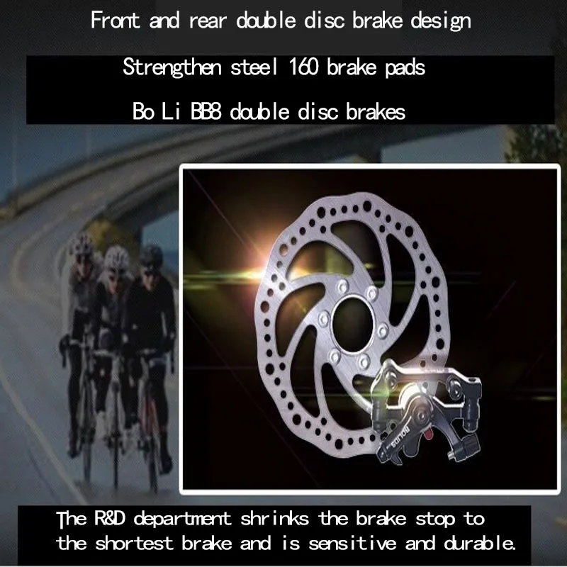 Sale Mountain Bike Bicycle Adult Teenager One-wheel Shifting Damping Double Disc Brake Male And Female Student Mountain Biking 5