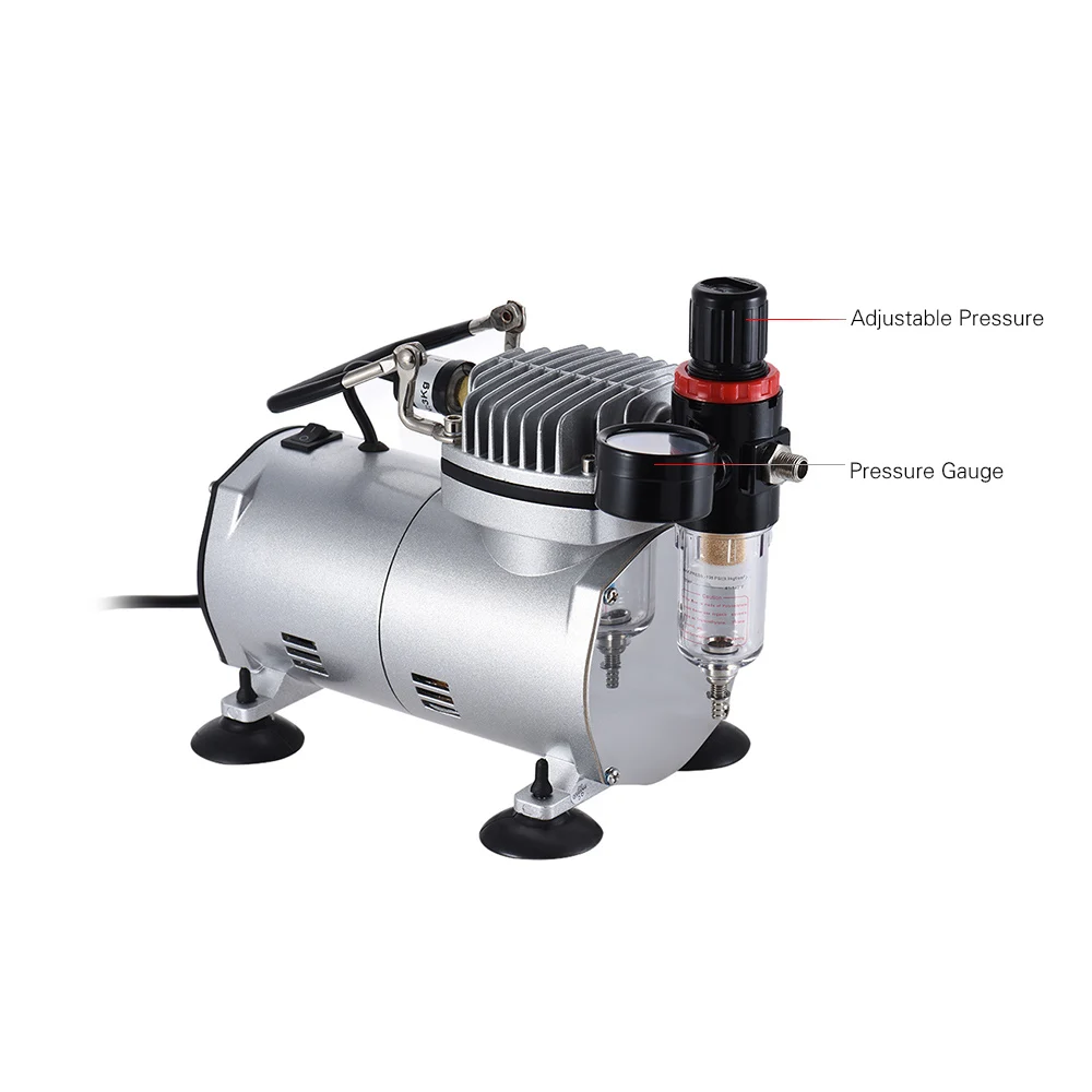 Nasedal NT-05, 1/6 hp, Аэрограф, компрессор, воздушный компрессор, аэрограф для дизайна ногтей, модель, тату, макияж, торт, рисунок кузова автомобиля
