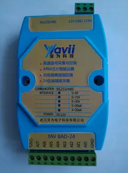 

High precision of serial RS2328 Road 24 bit AD data acquisition module Voltage and current Modbus ADS1256