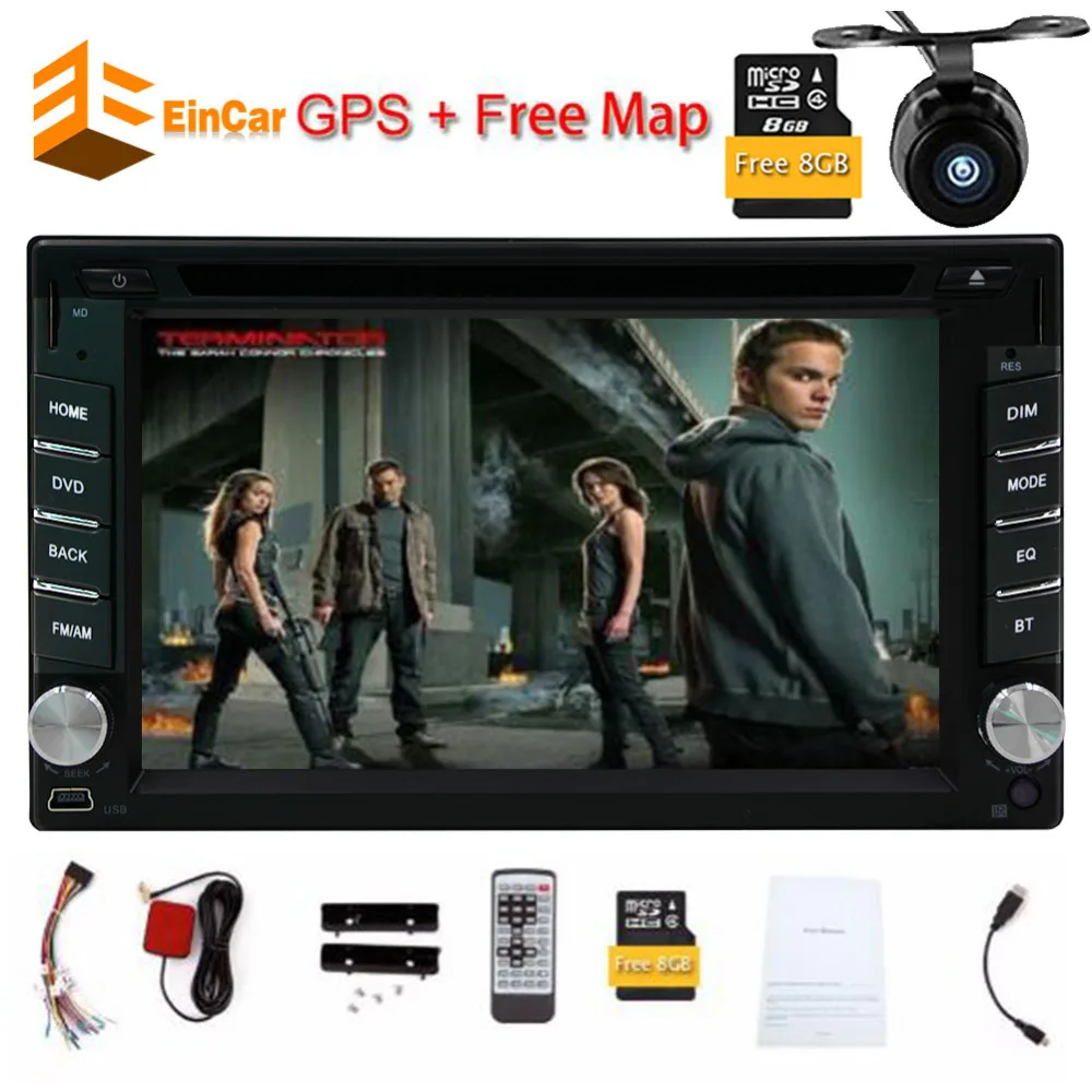 

Car headunit Double Din Car Stereo Player 6.2'' in-dash Car DVD Player Built-in GPS Bluetooth Navigation Car Radio Player