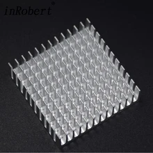 Dissipador de calor de alumínio 40mm x 40mm x 11mm do radiador de 2 pces tom de prata do dissipador de calor/preto expulsou a dissipação de calor do perfil para refrigerar